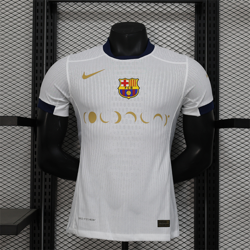 2024/2025 Camiseta Blanca Coldplay Versión Jugador Barcelona Calidad Tailandesa — Vista 12