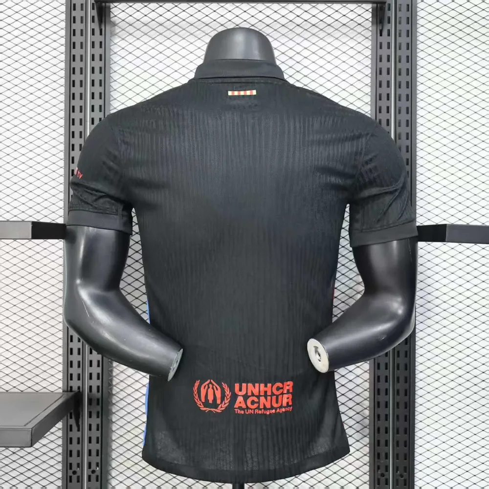2025/2026 Camiseta de Fútbol Visitante 1989 Publicidad del Barcelona Versión Jugador Calidad Tailandesa — Vista 2