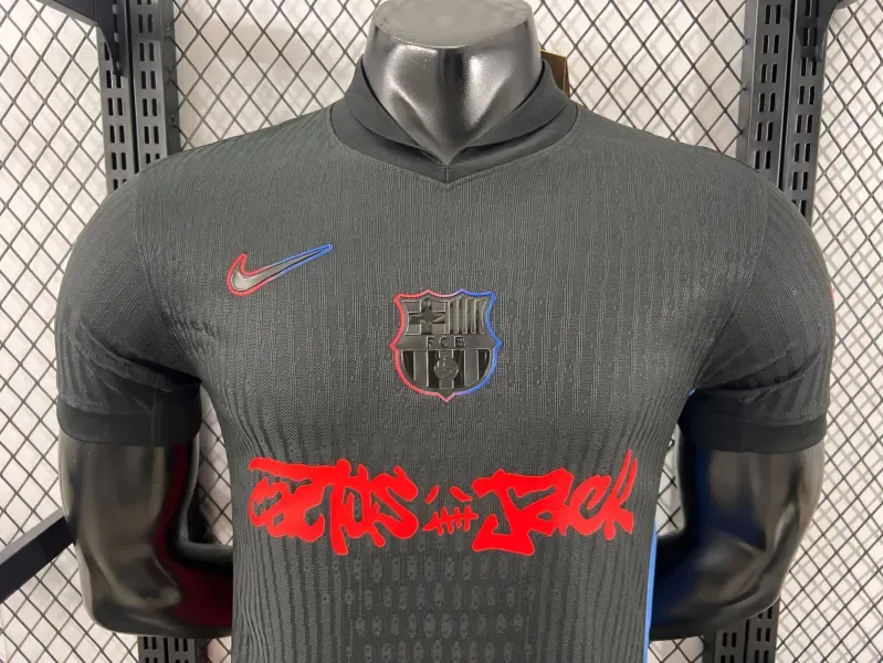 2024/2025 Camiseta de Fútbol Visitante Versión Jugador Barcelona x Travis Scott Collab Calidad Tailandesa — Vista 6