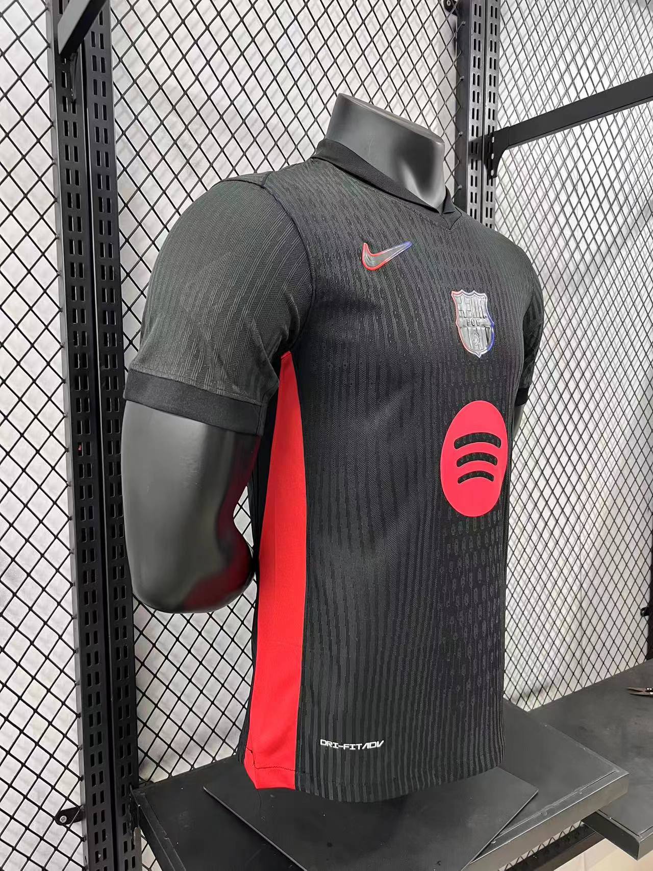 Camiseta de Fútbol Visitante Versión Jugador Barcelona Sin Spotify 2024/2025 Calidad Tailandesa — Vista 12