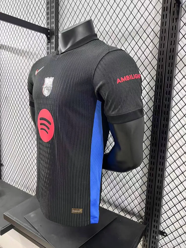 Camiseta de Fútbol Visitante Versión Jugador Barcelona Sin Spotify 2024/2025 Calidad Tailandesa — Vista 6