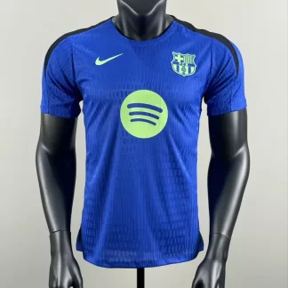 2025/2026 Versión Jugador Ropa de Entrenamiento Barcelona Camiseta de Fútbol Azul Calidad Tailandesa — Vista 1