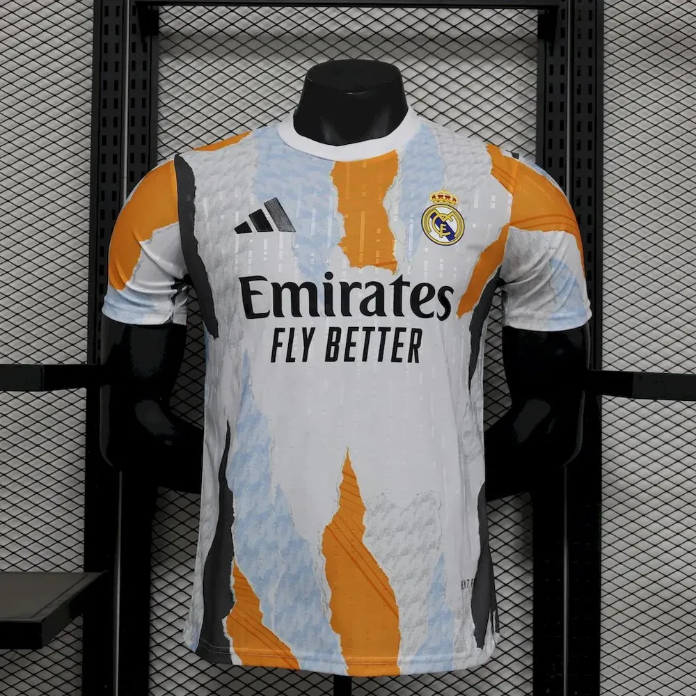2025/2026 Versión Jugador Real Madrid Entrenamiento Previo al Partido Uniformes Camiseta de Fútbol Calidad Tailandesa — Vista 1