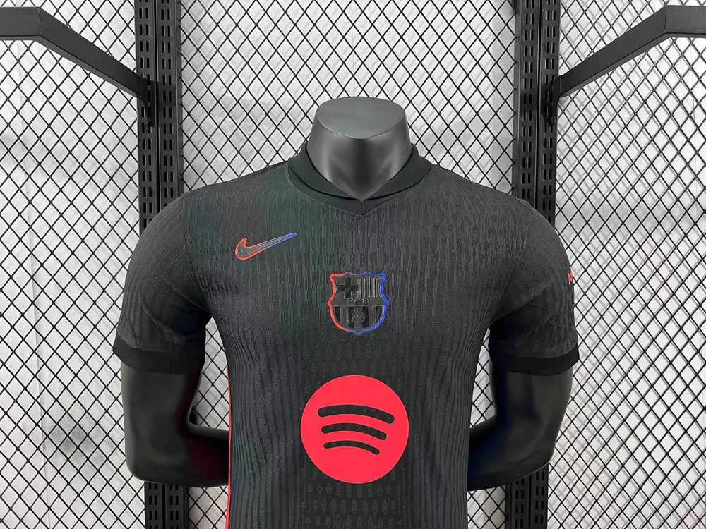 Camiseta de Fútbol Visitante Versión Jugador Barcelona Sin Spotify 2024/2025 Calidad Tailandesa — Vista 3