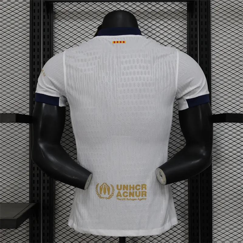 2024/2025 Camiseta Blanca Coldplay Versión Jugador Barcelona Calidad Tailandesa — Vista 13