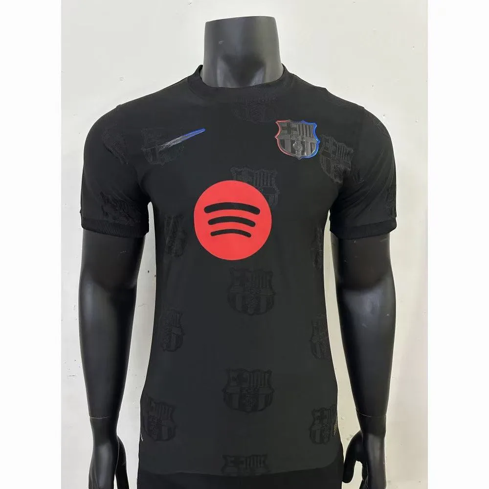 2025/2026 Versión Jugador Barcelona Edición Especial Camiseta de Fútbol Negra Calidad Tailandesa — Vista 1