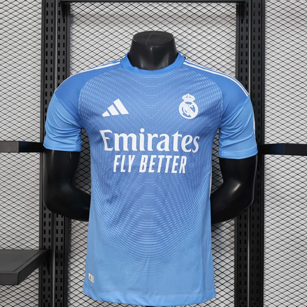 2025/2026 Versión Jugador Real Madrid Edición Especial Azul Camiseta de Fútbol Calidad Thai — Vista 1