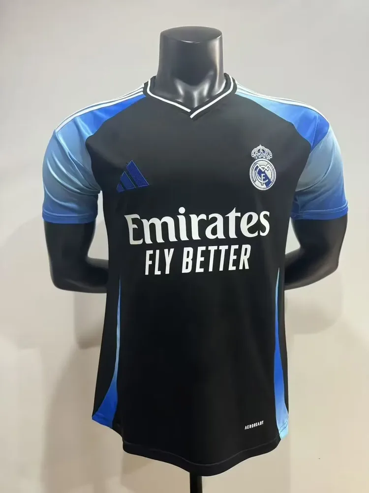 2025/2026 Versión Jugador Real Madrid Edición Especial Negra Camiseta Fútbol Calidad Thai — Vista 1