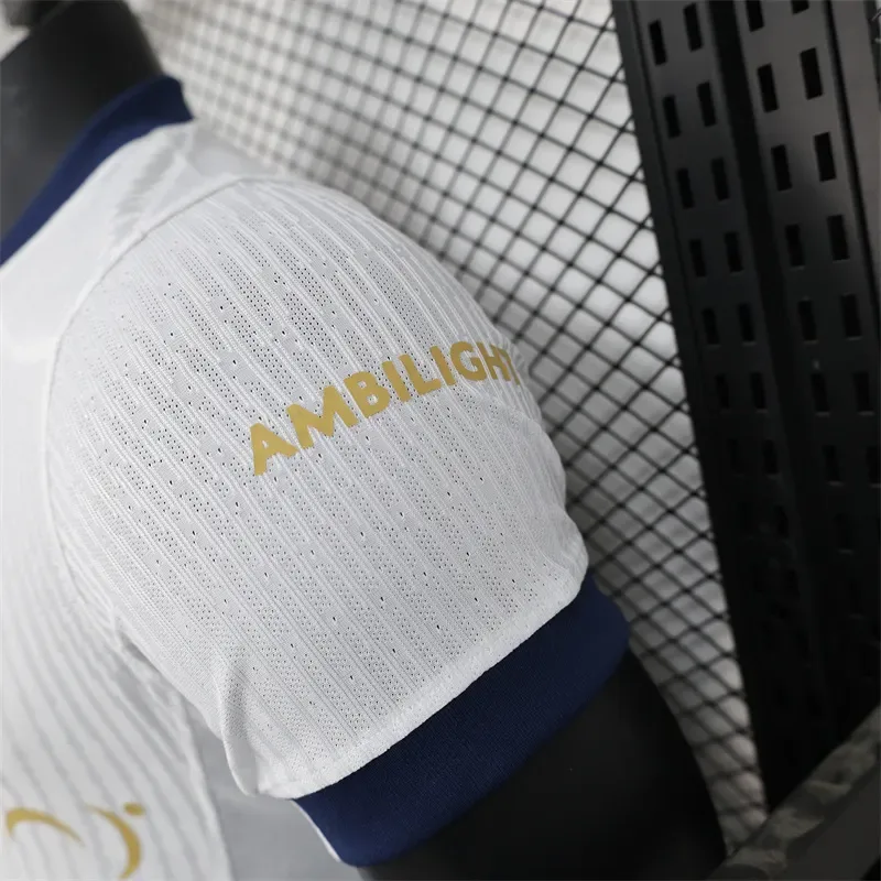 2024/2025 Camiseta Blanca Coldplay Versión Jugador Barcelona Calidad Tailandesa — Vista 8