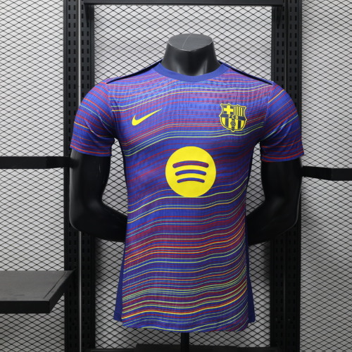 2025/2026 Camiseta de Fútbol Versión Jugador Barcelona Mono de Precompetición Calidad Tailandesa — Vista 10