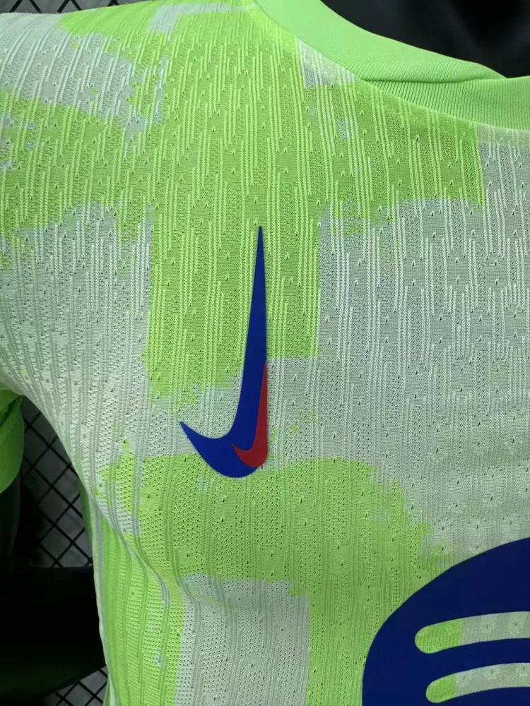 Camiseta de Fútbol Tercera Visitante Versión Jugador Barcelona Sin Spotify 2024/2025 Calidad Tailandesa — Vista 6