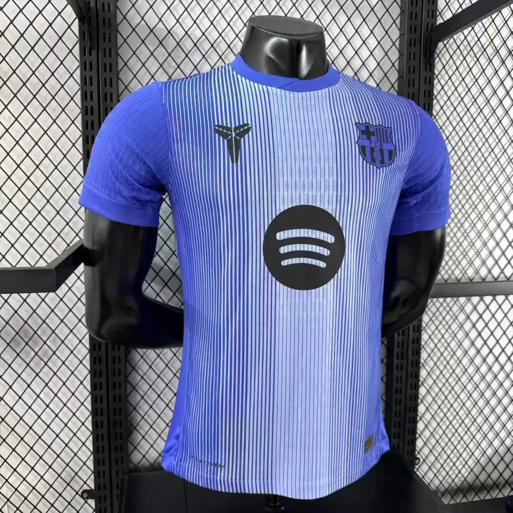 Camiseta de fútbol Entrenamiento Morado Barcelona Versión Jugador 2025/2026 Calidad Thai — Vista 8