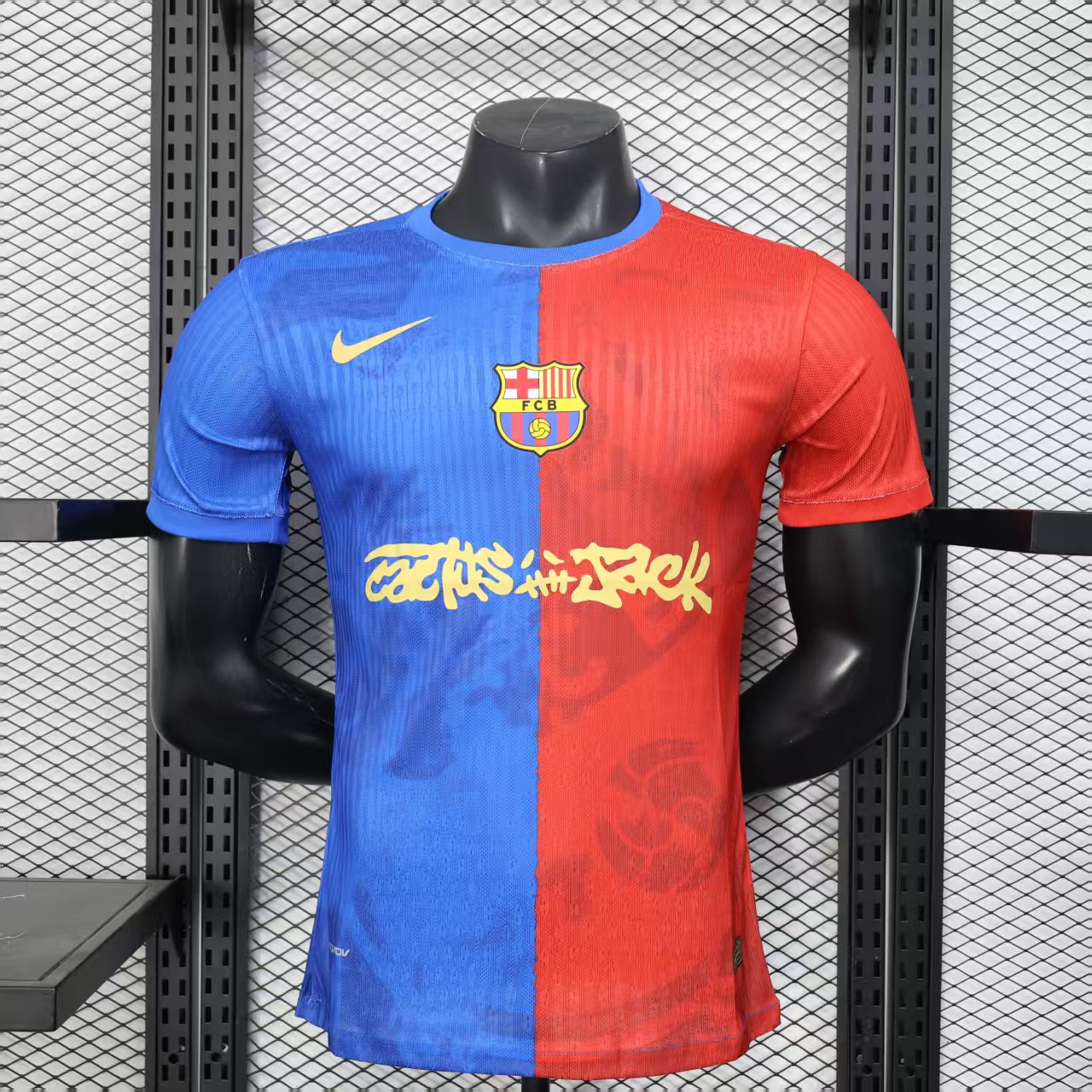 2025/2026 Camiseta Local Barcelona x Travis Scott Collab Versión Jugador Calidad Tailandesa — Vista 10