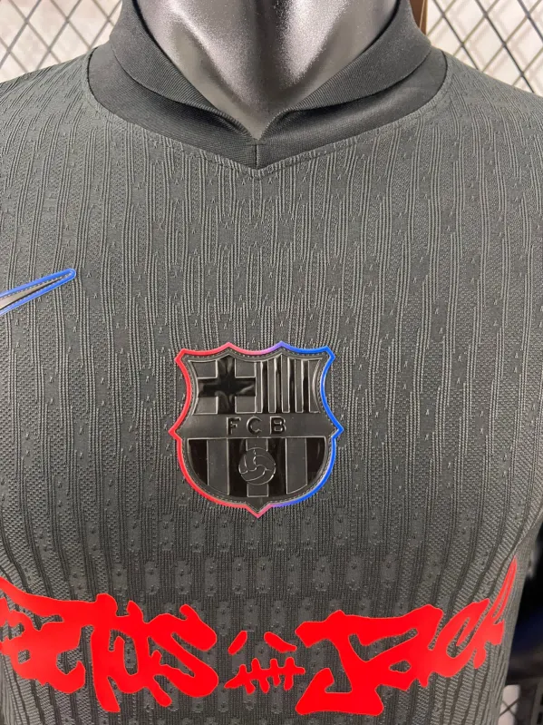 2024/2025 Camiseta de Fútbol Visitante Versión Jugador Barcelona x Travis Scott Collab Calidad Tailandesa — Vista 13