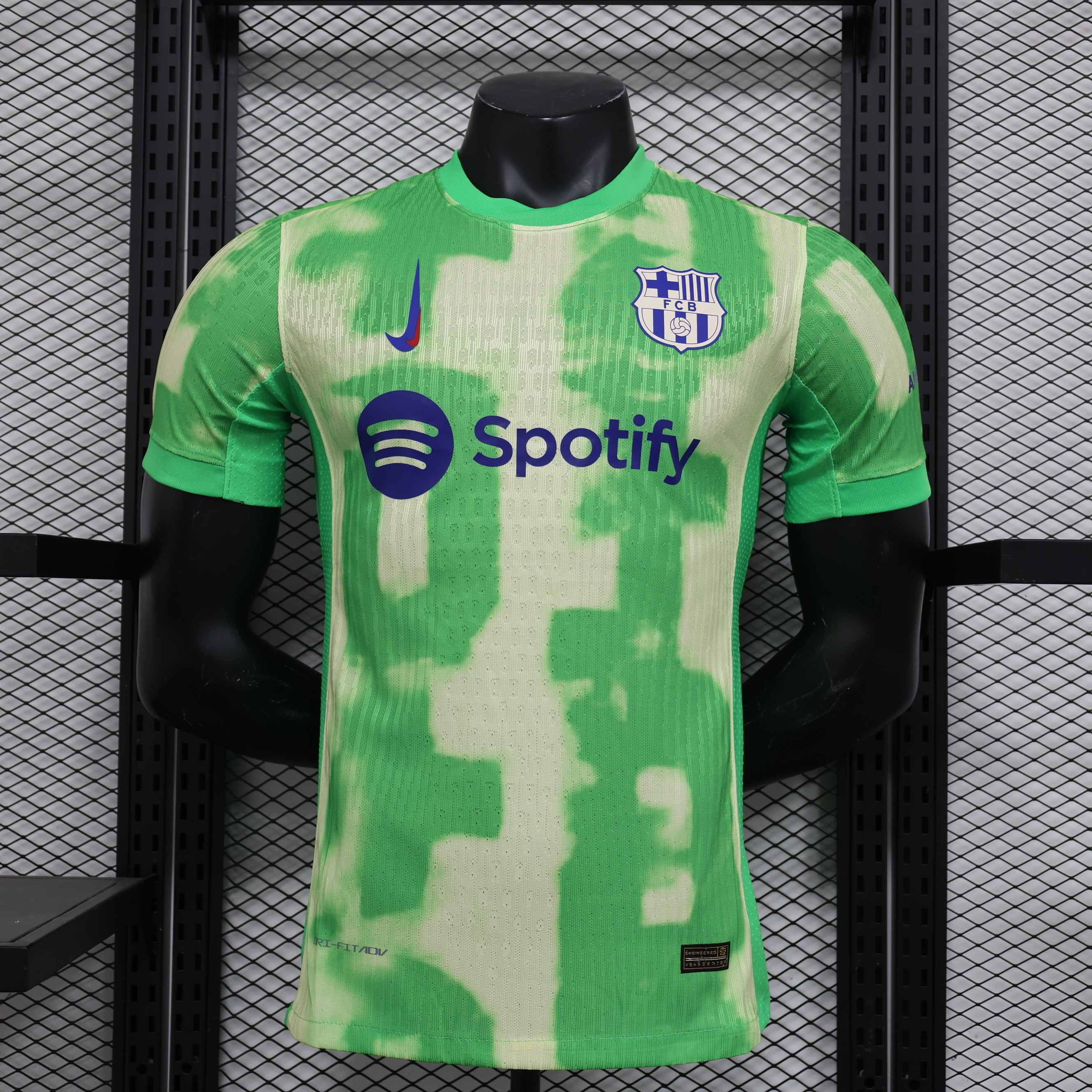 Camiseta de Fútbol Versión Jugador Tercera Equipación Visitante Barcelona 2024/2025 — Vista 10
