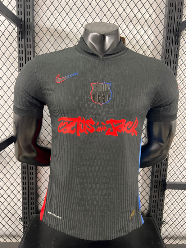 2024/2025 Camiseta de Fútbol Visitante Versión Jugador Barcelona x Travis Scott Collab Calidad Tailandesa — Vista 9