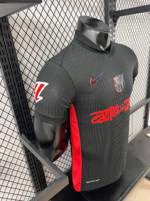 2024/2025 Camiseta de Fútbol Visitante Versión Jugador Barcelona x Travis Scott Collab Calidad Tailandesa — Vista 11