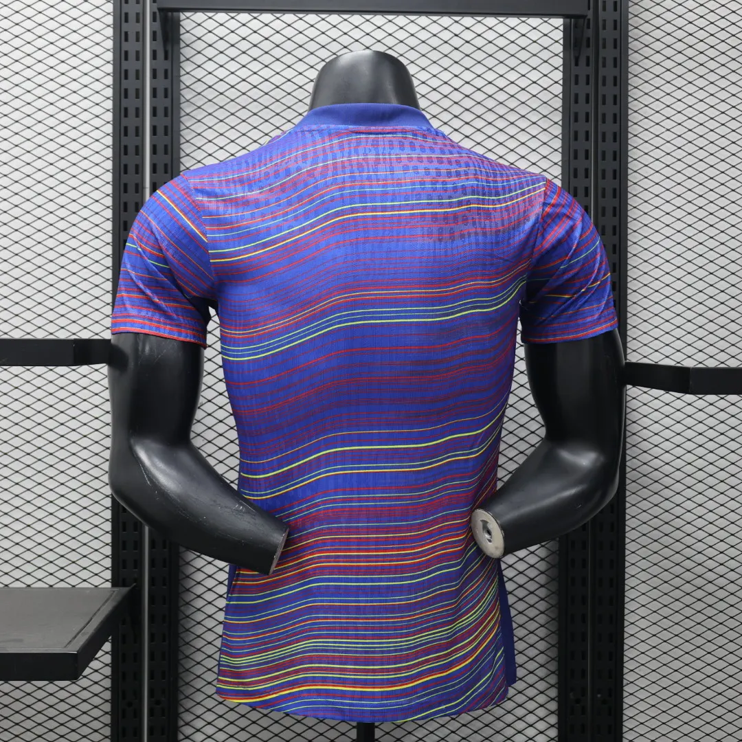 2025/2026 Camiseta de Fútbol Versión Jugador Barcelona Mono de Precompetición Calidad Tailandesa — Vista 11