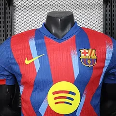 2025/2026 Versión Jugador Camiseta de Fútbol Cuarta Visitante del Barcelona Calidad Tailandesa — Vista 3