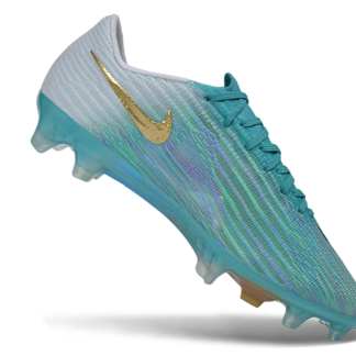 Botas de fútbol Mercurial Vapor 17 FG turquesa y dorado