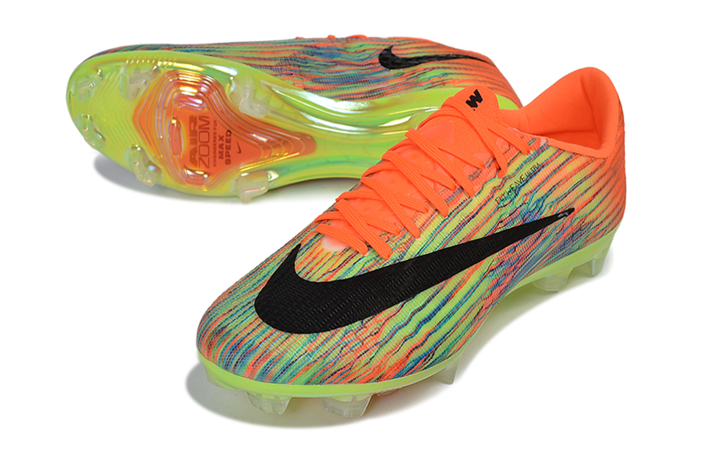 Botas de fútbol Mercurial Vapor 17 FG naranja, verde y negro - Imagen 2
