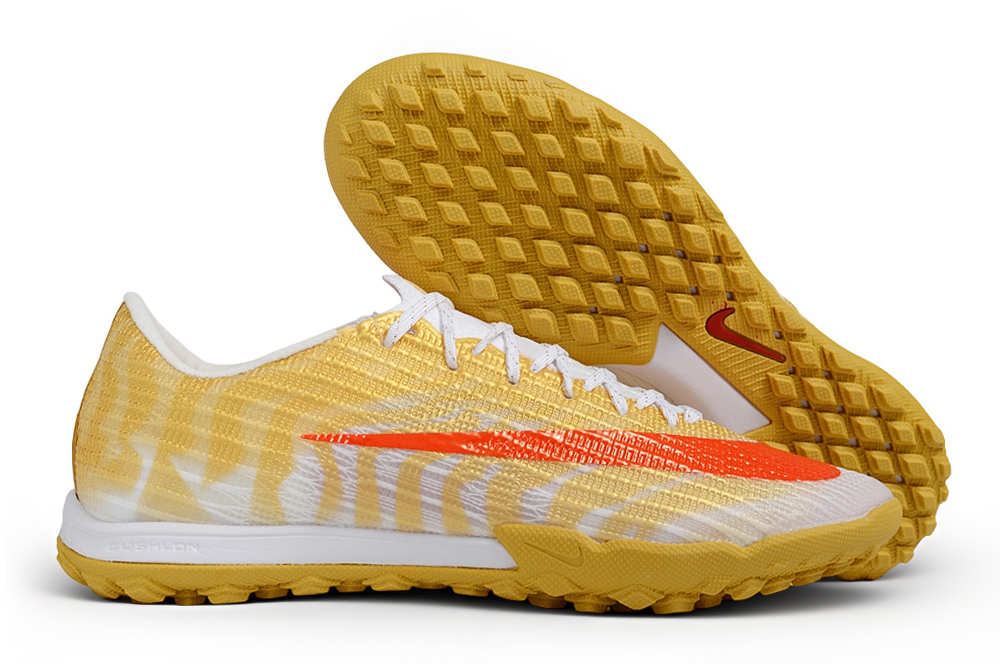 Botas de fútbol Mercurial 17 TF blanco y dorado, suela dorada - Imagen 2