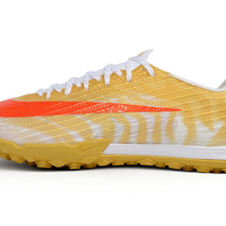 Botas de fútbol Mercurial 17 TF blanco y dorado, suela dorada