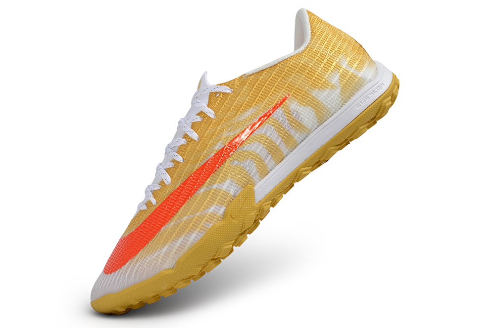 Botas de fútbol Mercurial 17 TF blanco y dorado, suela dorada - Imagen 3