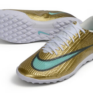 Botas de fútbol Mercurial 17 TF dorado y jade