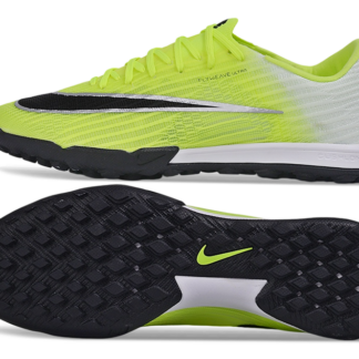 Botas de fútbol Mercurial 17 TF verde lima y blanco, suela negra