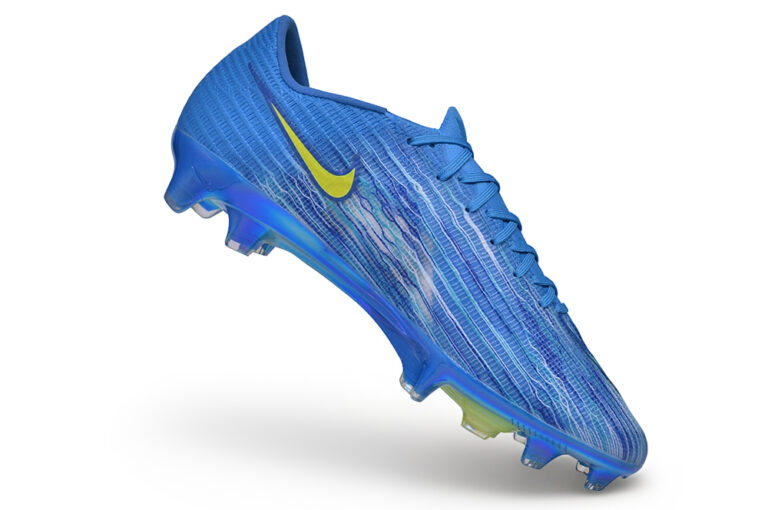 Botas de fútbol Mercurial Vapor 17 FG azul y amarillo