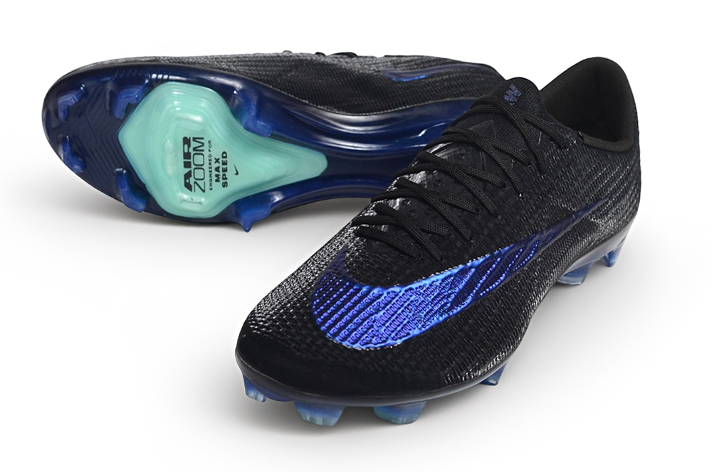 Botas de fútbol Mercurial Vapor 17 FG negro y azul - Imagen 2