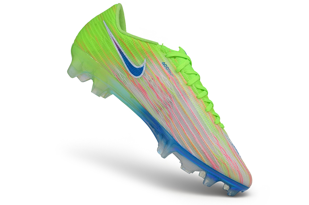 Botas de fútbol Mercurial Vapor 17 FG verde lima, rosa y azul