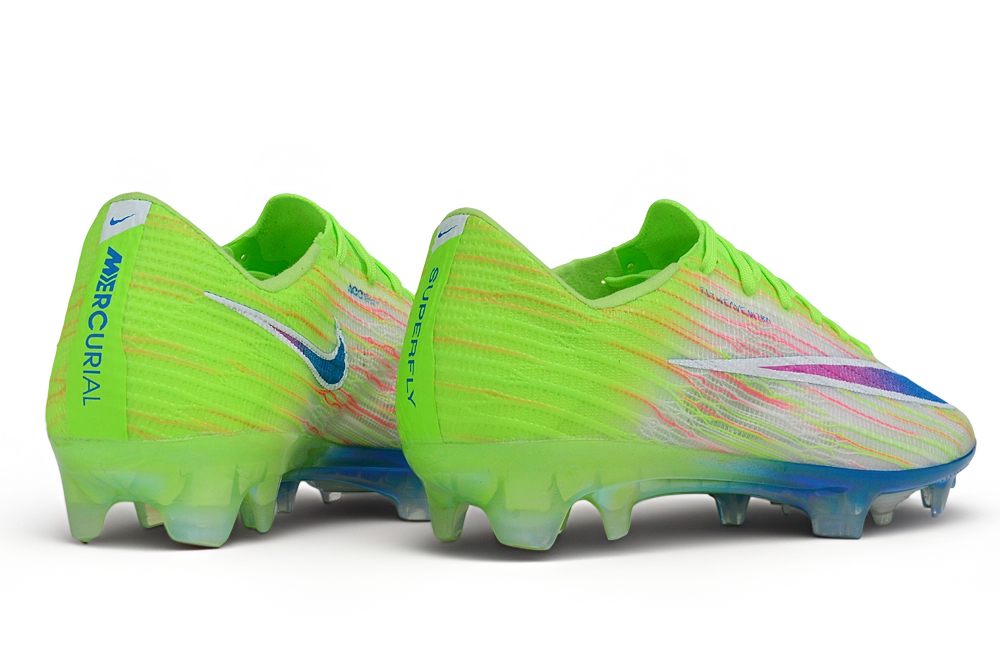 Botas de fútbol Mercurial Vapor 17 FG verde lima, rosa y azul - Imagen 3