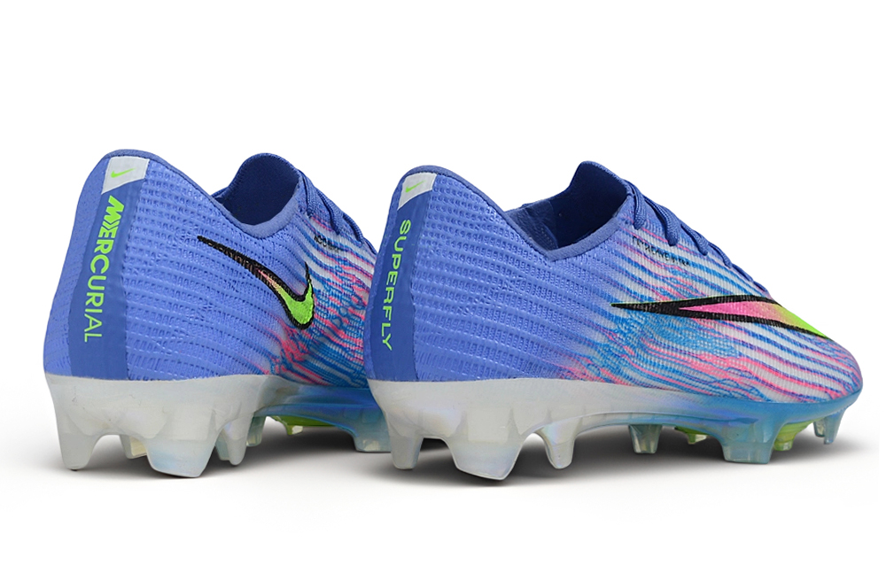 Botas de fútbol Mercurial Vapor 17 FG azul lavanda y verde lima - Imagen 3