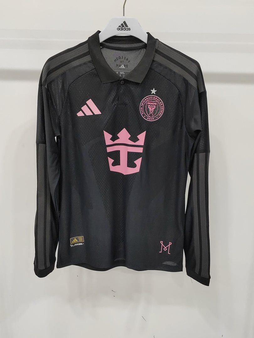 Camiseta Inter Miami visitante 2026/27 de manga larga oscura