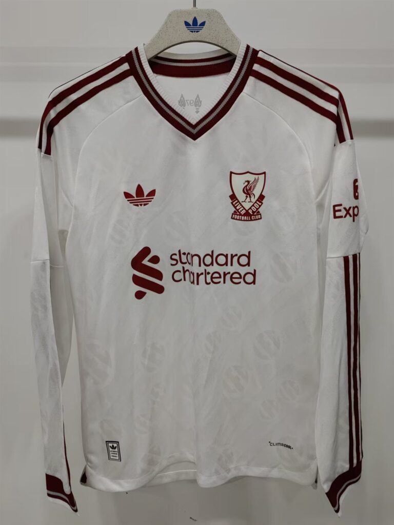 Camiseta Liverpool visitante 2026/27 de manga larga