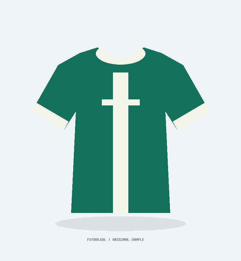 Junior Green Football Shirt — Sample rear illustration, not a product photograph