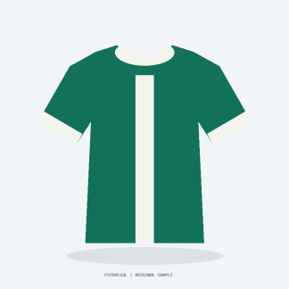 Junior Green Football Shirt — Sample front illustration, not a product photograph
